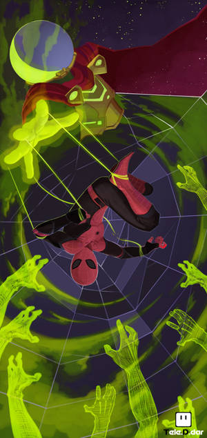 Spider Man Far From Home Mysterio Fanart wallpaper. — iPhone 16 Pro Max Picha ya Ukuta