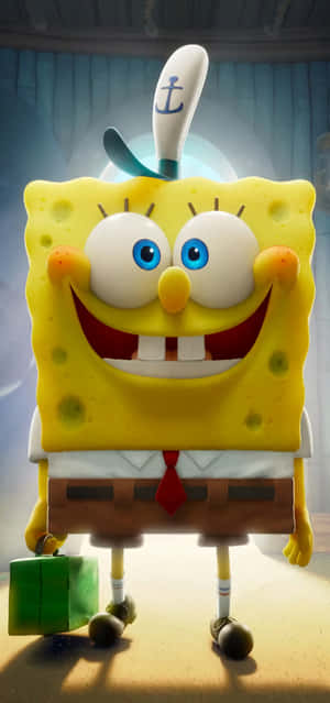 SpongeBob Pfp Close Up Smile — Oppo Find X8s Picha ya Ukuta