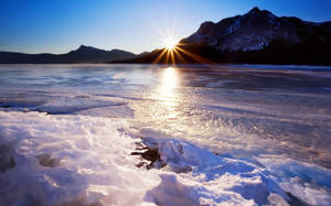 Spring lake wallpaper