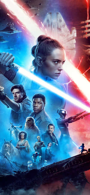 Star Wars Background — Galaxy F56 Picha ya Ukuta