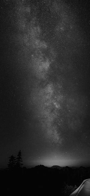 Stars In Black And White Black Apple Iphone — iPhone 15 Picha ya Ukuta