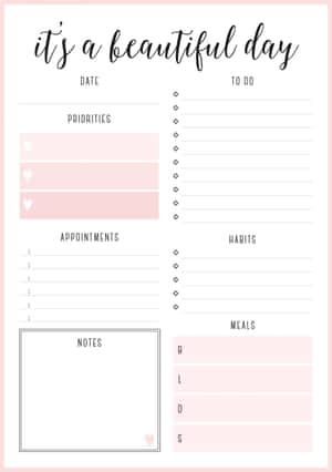 Planner Pictures — iPad Pro 11 Picha ya Ukuta