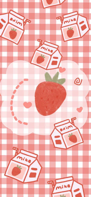 Strawberry Milk — Galaxy A Picha ya Ukuta