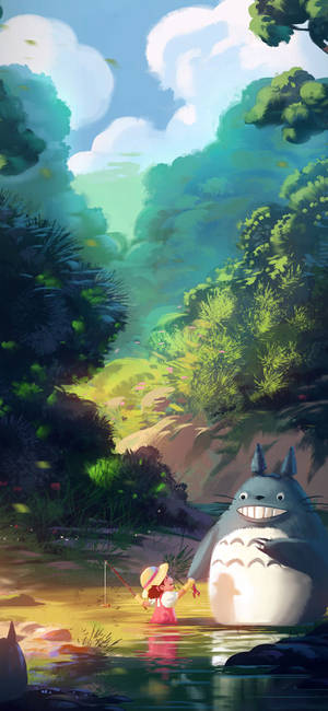 Studio Ghibli Iphone — Galaxy A18 Picha ya Ukuta