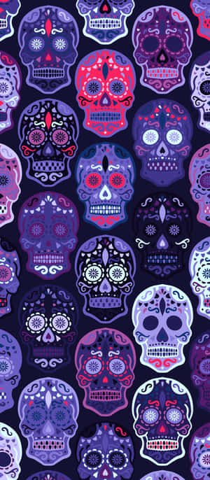 Sugar Skull Phone — Moto E14 Picha ya Ukuta