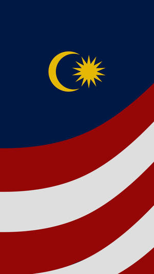 Stylized Flag Of Malaysia wallpaper — 9:16 Picha ya Ukuta