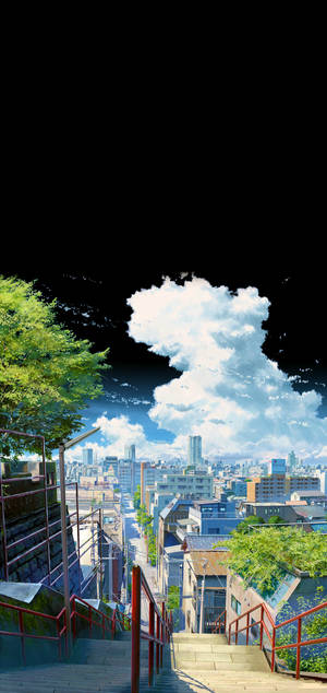 Suga Staircase Kimi No Na Wa Simu — Galaxy S26 Picha ya Ukuta