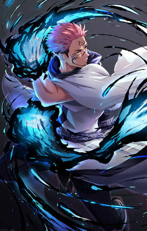 Sukuna flame technique wallpaper — RedMagic Tablet Picha ya Ukuta