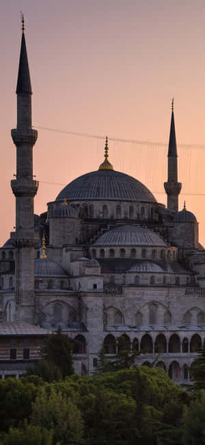 Sultan Ahmed Mosque Iphone Sunset — Oppo Find X8s Picha ya Ukuta