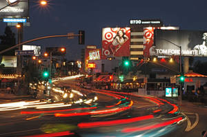 Sunset Boulevard Urefu wa Mwangaza wallpaper
