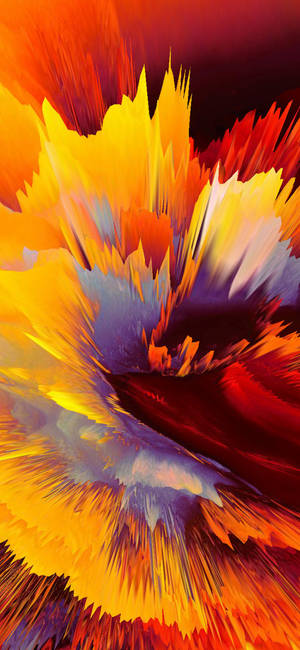 Supreme blast katika rangi ya kikunzi na rangi ya apricot wallpaper — iPhone 15 Plus Picha ya Ukuta