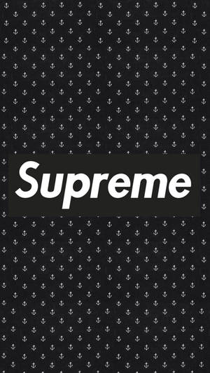 Supreme Brand In Black And White wallpaper — 9:16 Picha ya Ukuta