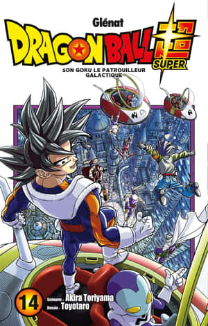 Sura ya kusisimua ya Goku na Vegeta kutoka Manga ya Dragon Ball Super — Galaxy Tab S9 Picha ya Ukuta