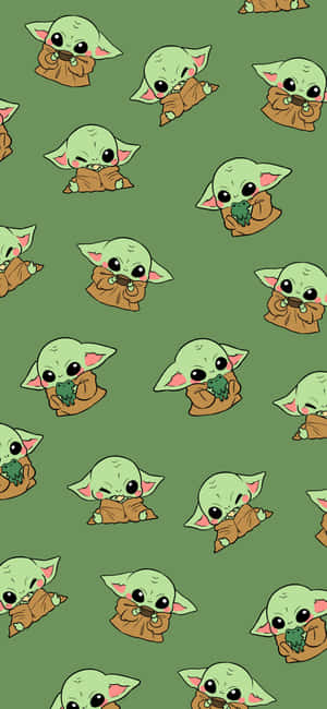 Picha za Baby Yoda za Cute — Vivo T4 Lite Picha ya Ukuta