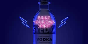 Svedka Vodka - Achilia Nafasi Roho Yako — Neon Picha ya Ukuta