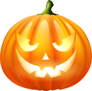 Taa ya Jack O Lantern ya Halloween — Kawaii halloween Picha ya Ukuta