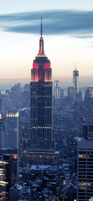 Iphone Xs Ny City Background — Realme P4R Picha ya Ukuta