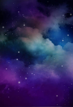 Picha ya skrini ya kuingia ya galaxy ya bluu na mwanga mwanga.