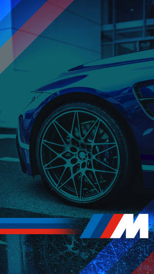 Tairi la Gari la Bluu na Nembo ya BMW M — Bmw Picha ya Ukuta