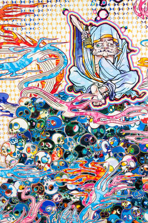 Takashi Murakami Peace 4K — Xiaomi Pad 8 Pro Picha ya Ukuta