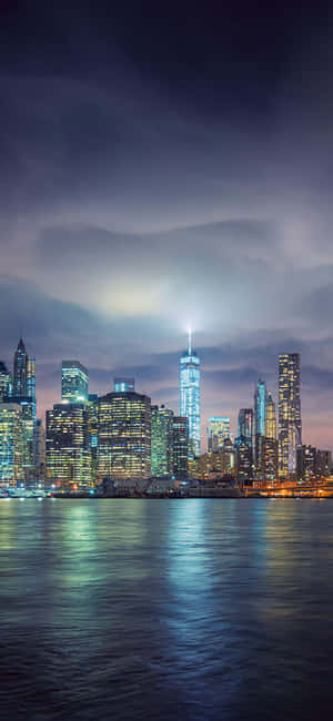 Iphone X New York Background — Realme GT Picha ya Ukuta