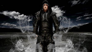 Dramatic black wrestling poster wallpaper — Studio Display Picha ya Ukuta