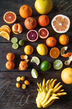 Tangelo Fruits Display — Huawei MatePad Air (2025) Picha ya Ukuta