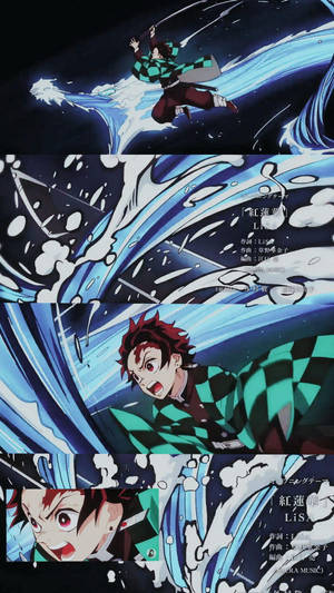 Tanjiro wa Demon Slayer Mahiri ya Simu — Demon slayer phone Picha ya Ukuta