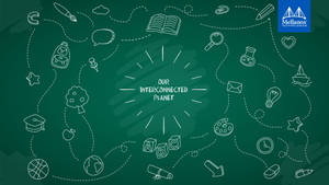 Taswira ya Shule ya Sayari Yetu Iliyowasiliana Wallpaper — iMac Picha ya Ukuta