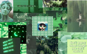 Taswira za Kijani za Aesthetic — Kijani cha neon Picha ya Ukuta