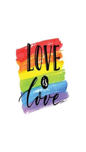 Telefonu rahisi la LGBT la Love Is Love — Upendo Picha ya Ukuta