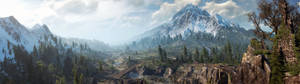 2489x700 WITCHER 3 WILD HUNT fantasy action fighting warrior dark poster dual — 32:9 Picha ya Ukuta