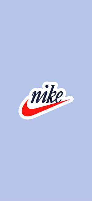 Blue Nike Logo — iPhone 17 Picha ya Ukuta