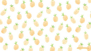 Pineapple pattern in watercolor art wallpaper — Mchanganyiko wa Chini Picha ya Ukuta