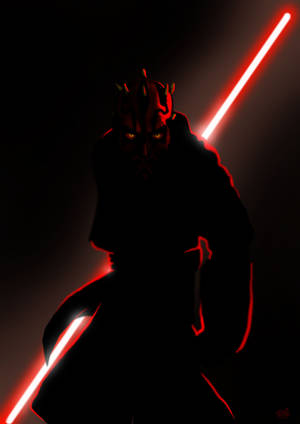 Darth Maul Clone Wars Inspired Art wallpaper. — OnePlus Pad 3 Pro Picha ya Ukuta