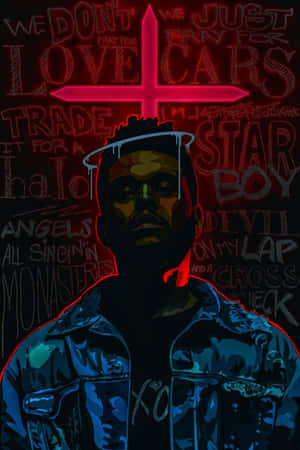 The Weeknd akifanya kwenye jukwaa — Vivo Pad SE Picha ya Ukuta
