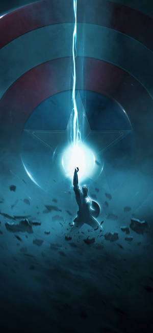 Thunder Captain America Iphone — iPhone 14 Picha ya Ukuta