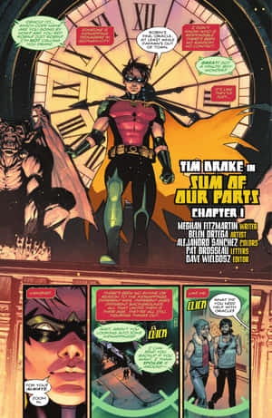 Tim Drake akifanya kama Red Robin — IQOO Pad5 Pro Picha ya Ukuta