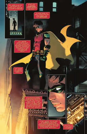 Tim Drake Mwenye Nguvu katika Hatua — IQOO Pad5 Pro Picha ya Ukuta