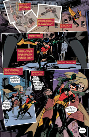 Tim Drake mwenye ujasiri akifanya mazingira ya superhero — IQOO Pad5 Pro Picha ya Ukuta