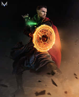 Time Stone ya Kupendeza Iliyowekwa Katika Nguvu ya Infinity — Apple Watch Ultra Picha ya Ukuta