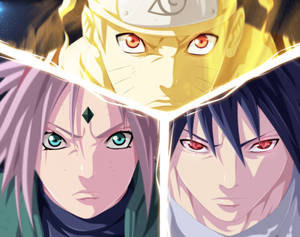 Picha ya mandhari ya Timu 7 Sakura, Naruto Na Sasuke — Naruto na sasuke Picha ya Ukuta