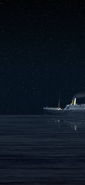 Titanic starry night wallpaper — iPhone 14 Plus Picha ya Ukuta
