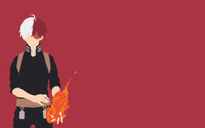 Todoroki Mzuri Katika Pink wallpaper — Todoroki mzuri Picha ya Ukuta