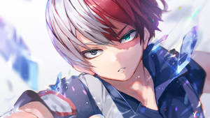 Todoroki mzuri na vikio vya kioo wallpaper — Todoroki mzuri Picha ya Ukuta