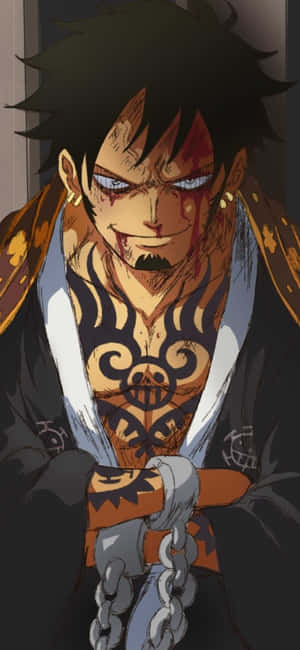 Trafalgar D Water Law One Piece Lock Screen Anime — Vivo V70 FE Picha ya Ukuta