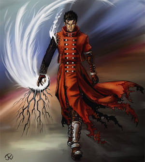 Trigun malaika ya kulia wallpaper — Tecno Phantom V Fold2 Picha ya Ukuta