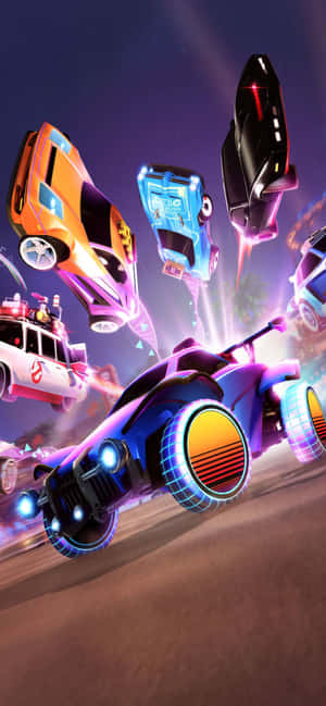 Iphone Xs Max Nyuma ya Rocket League — Vivo Y500 Picha ya Ukuta