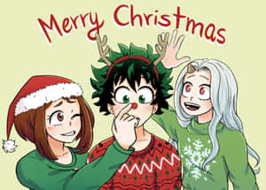 Mandhari ya Anime ya Krismasi — Anime ya krismasi Picha ya Ukuta