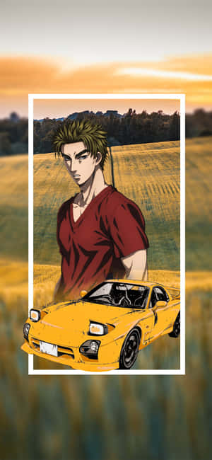 Simu ya Initial D — Oppo Find X8s Picha ya Ukuta